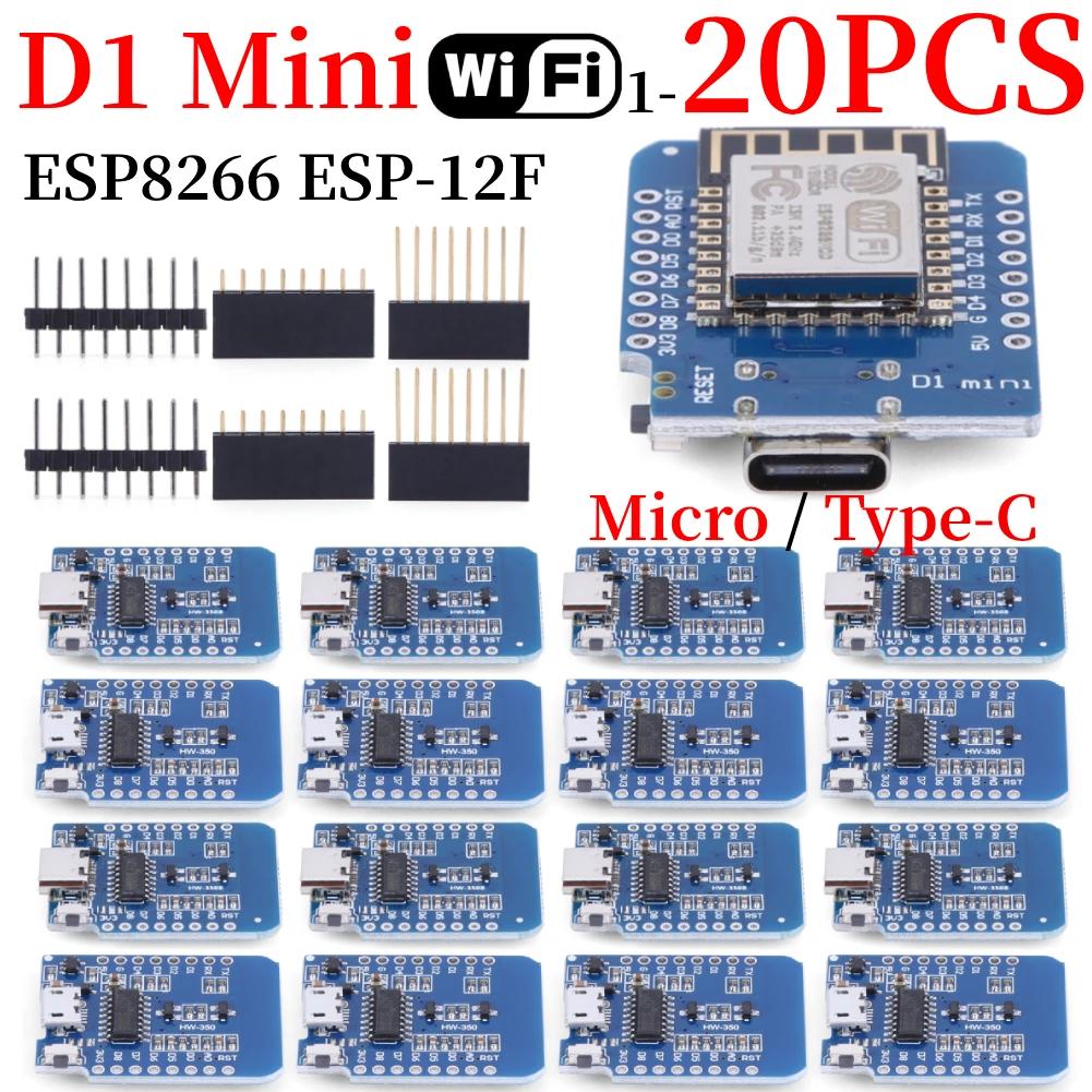 ̴    ESP-12F, ESP8266 D1, CH340G, CH340, V2, USB Wemos D1, ̴ Nodemcu, Lua Iot , 3.3V, Met , 1-20 